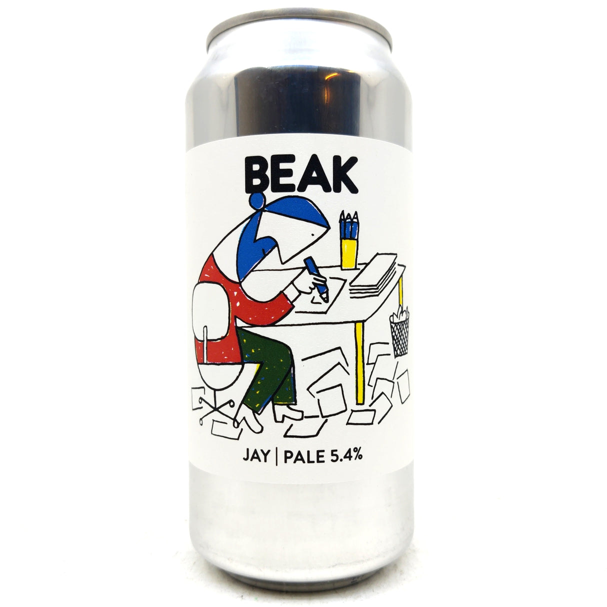 Beak Brewery Jay Pale Ale 5.4% (440ml can)-Hop Burns & Black