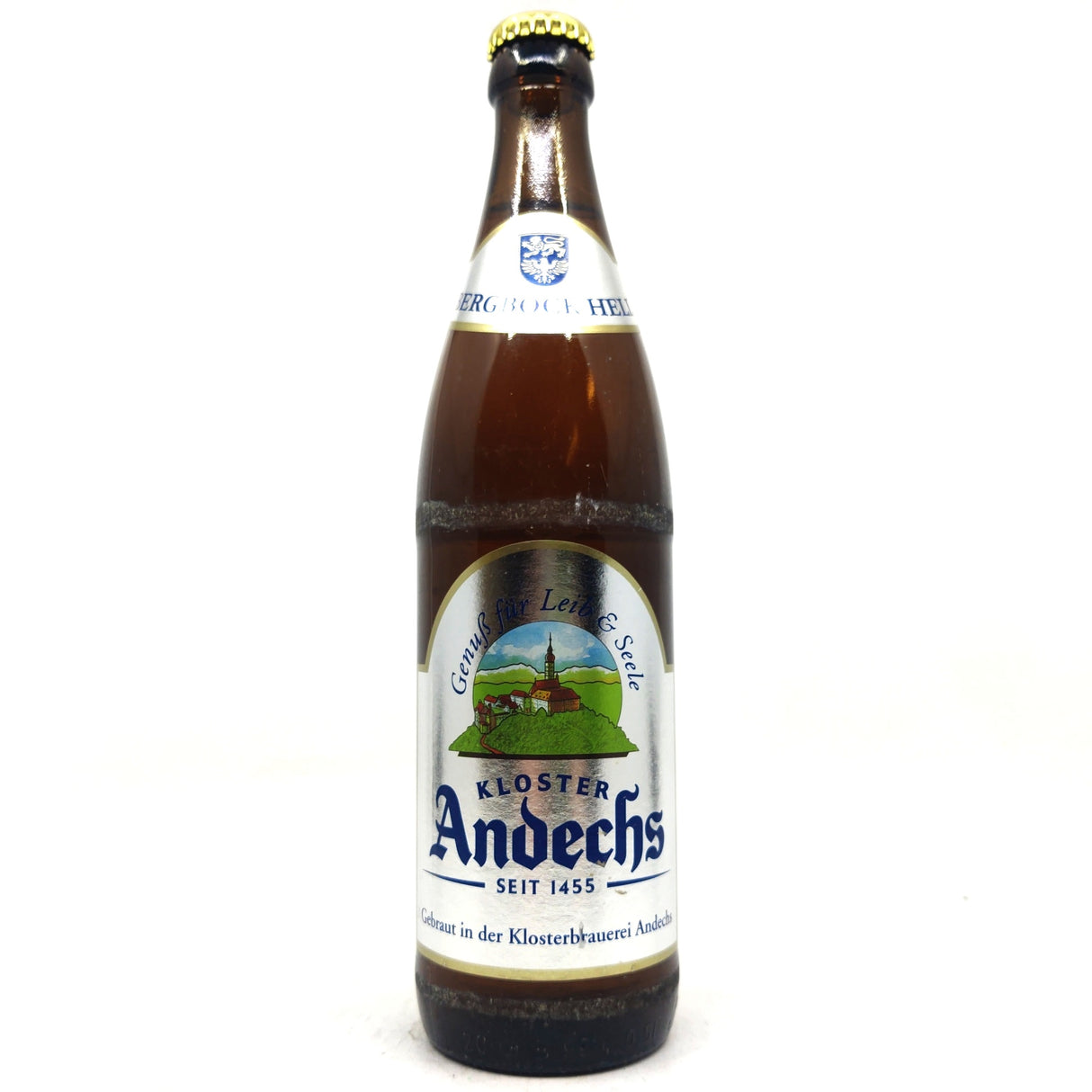 Kloster Andechs Bergbock Hell 6.9% (500ml)-Hop Burns & Black