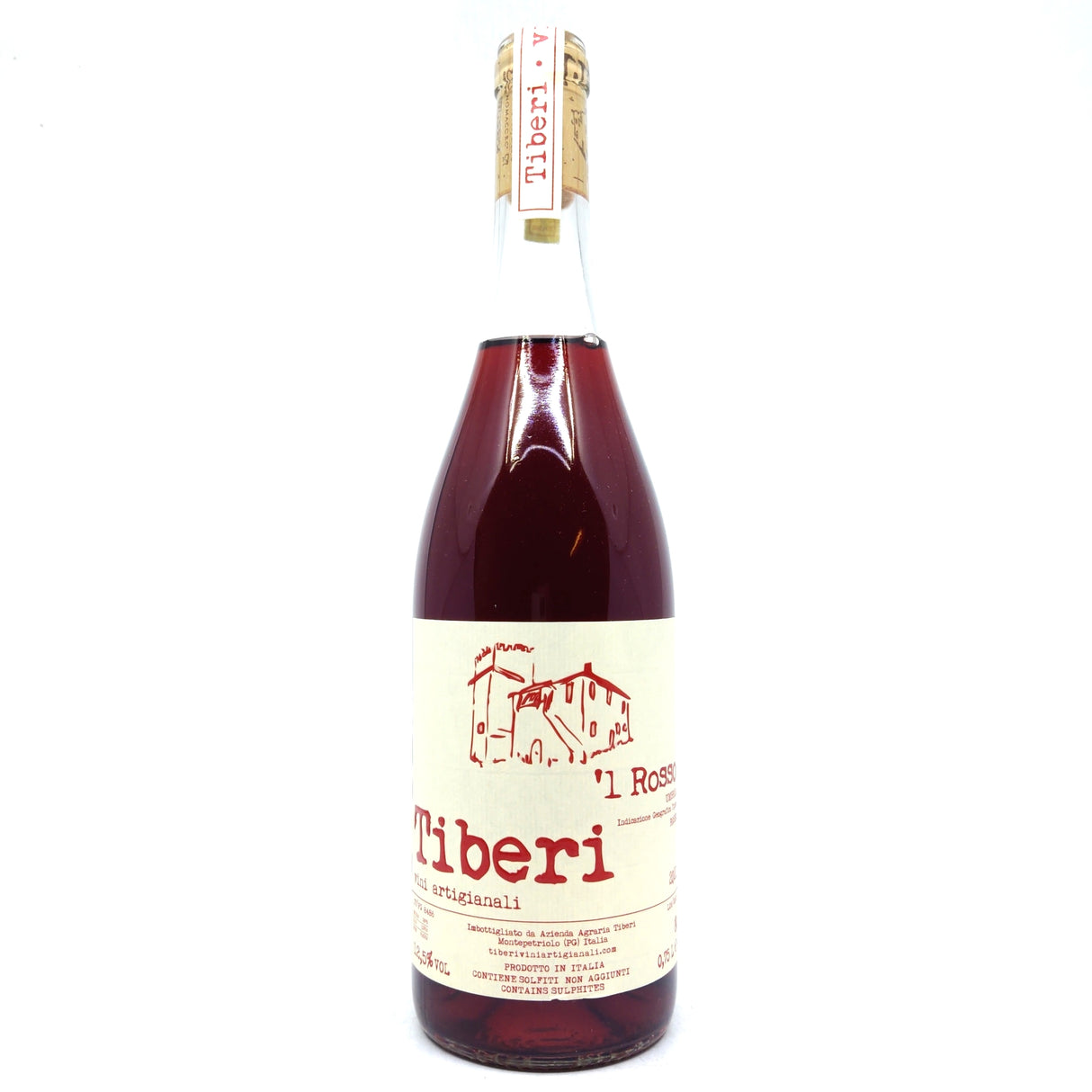 Tiberi I Rosso 2021 12.5% (750ml)-Hop Burns & Black