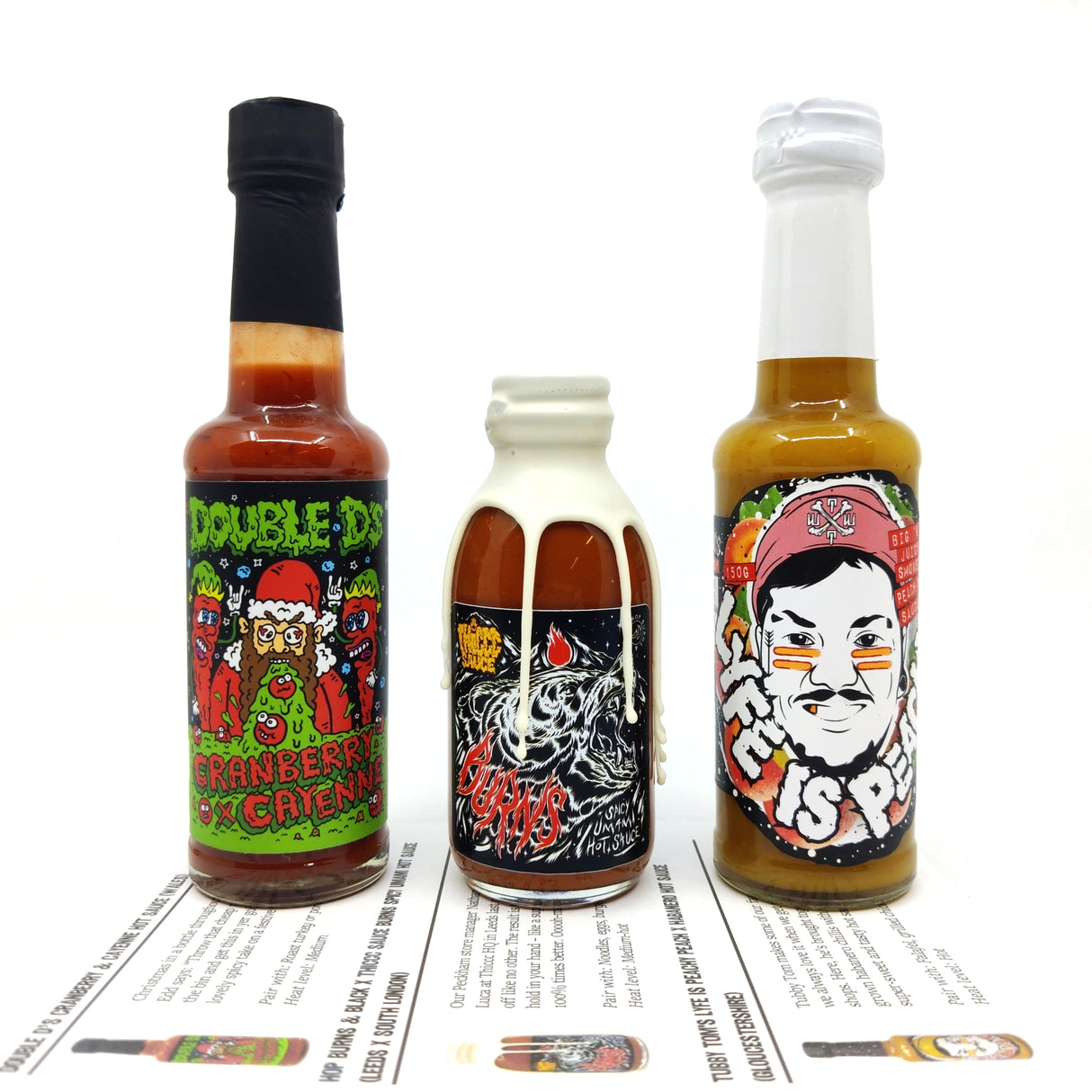 12 month bi-monthly (6 boxes) pre-paid Burns Box GIFT hot sauce subscription-Hop Burns & Black