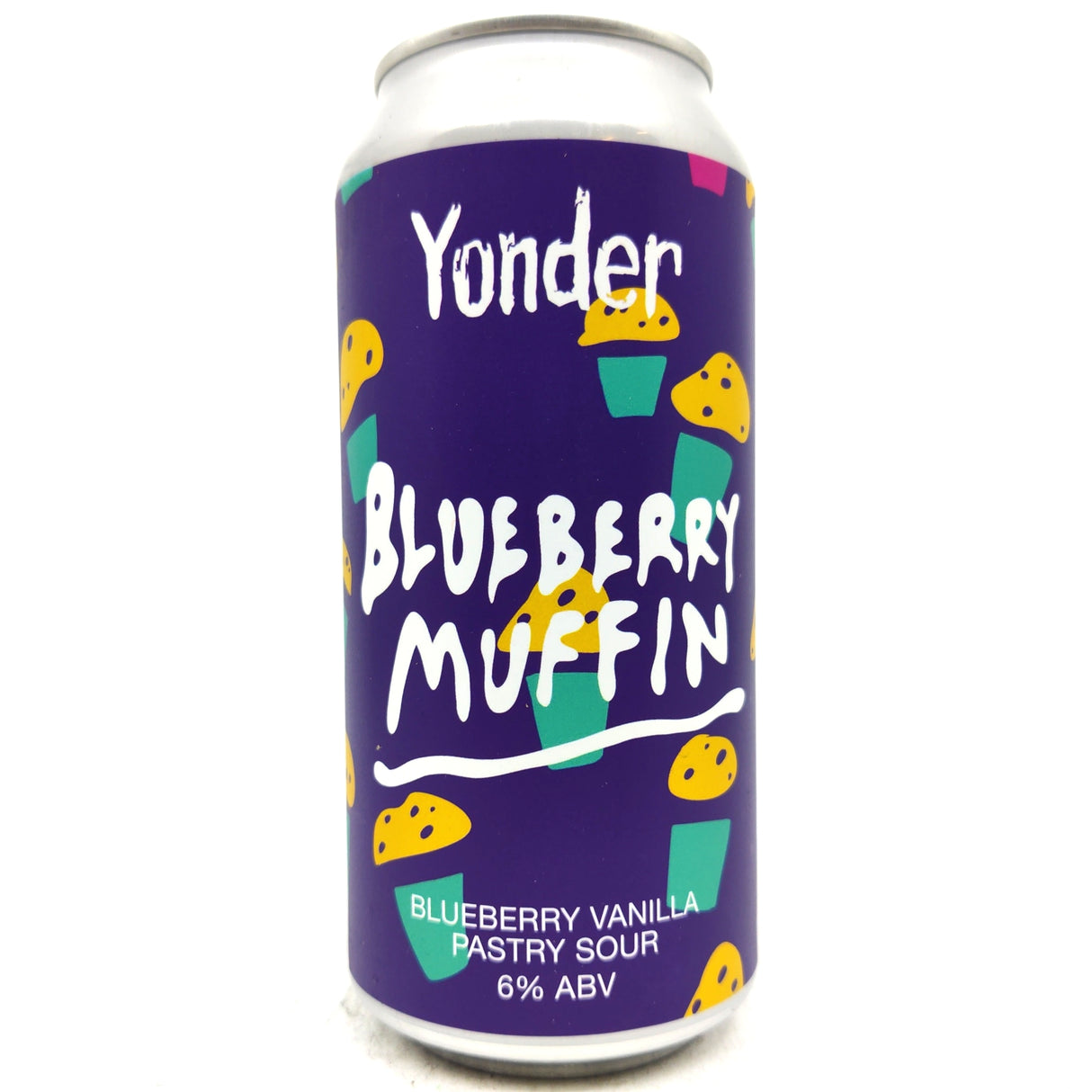 Yonder Blueberry Muffin Vanilla Pastry Sour 6% (440ml can)-Hop Burns & Black
