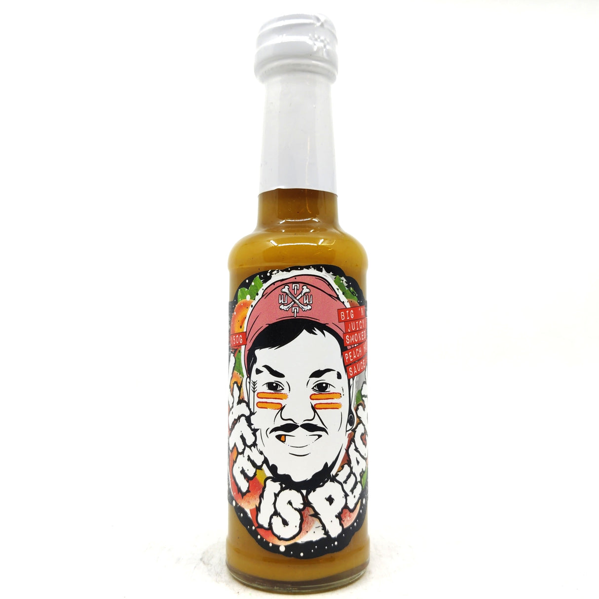 Tubby Tom's Lyfe Is Peachy Peach X Habanero Hot Sauce (150g)-Hop Burns & Black