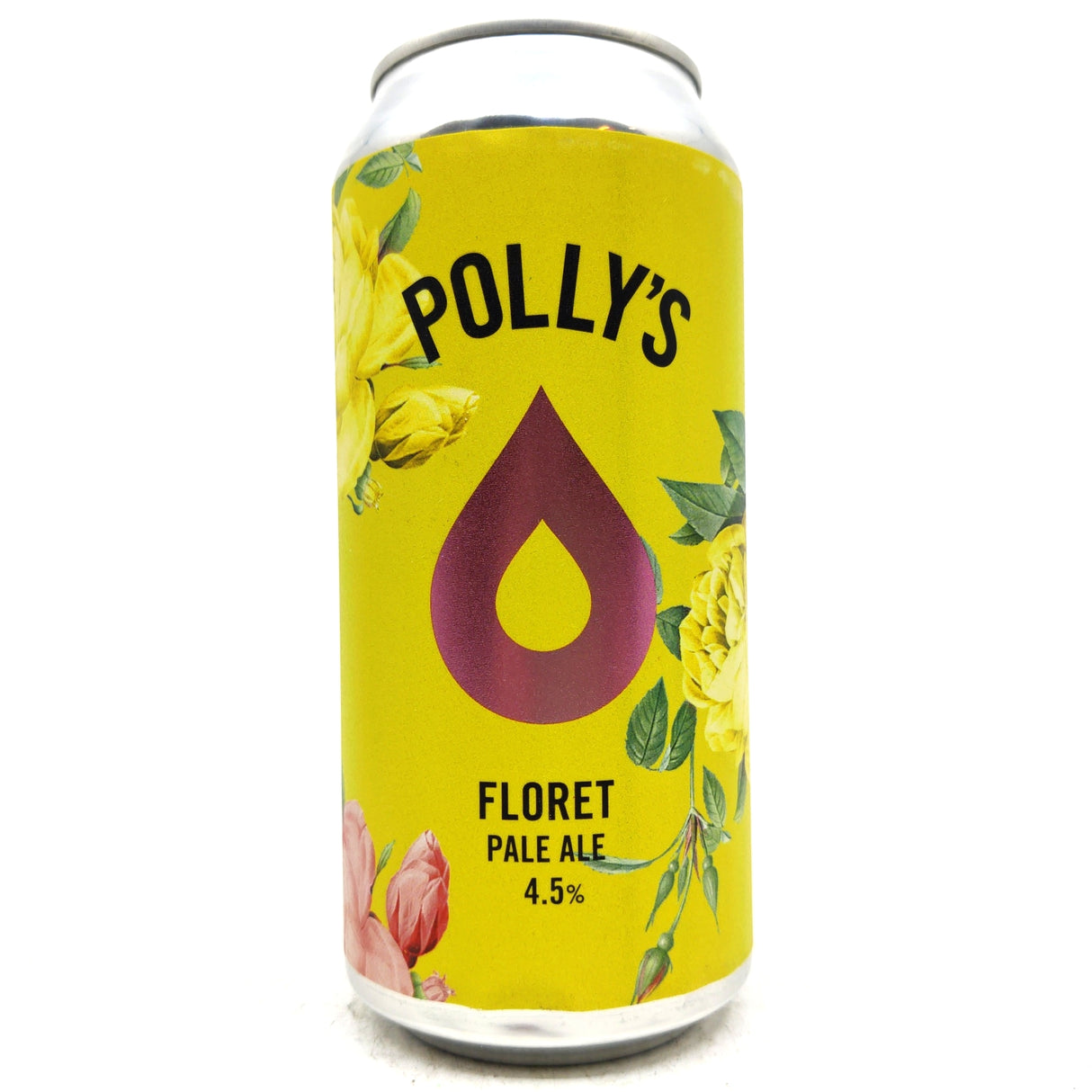 Polly's Brew Co Floret Pale Ale 4.5% (440ml can)-Hop Burns & Black