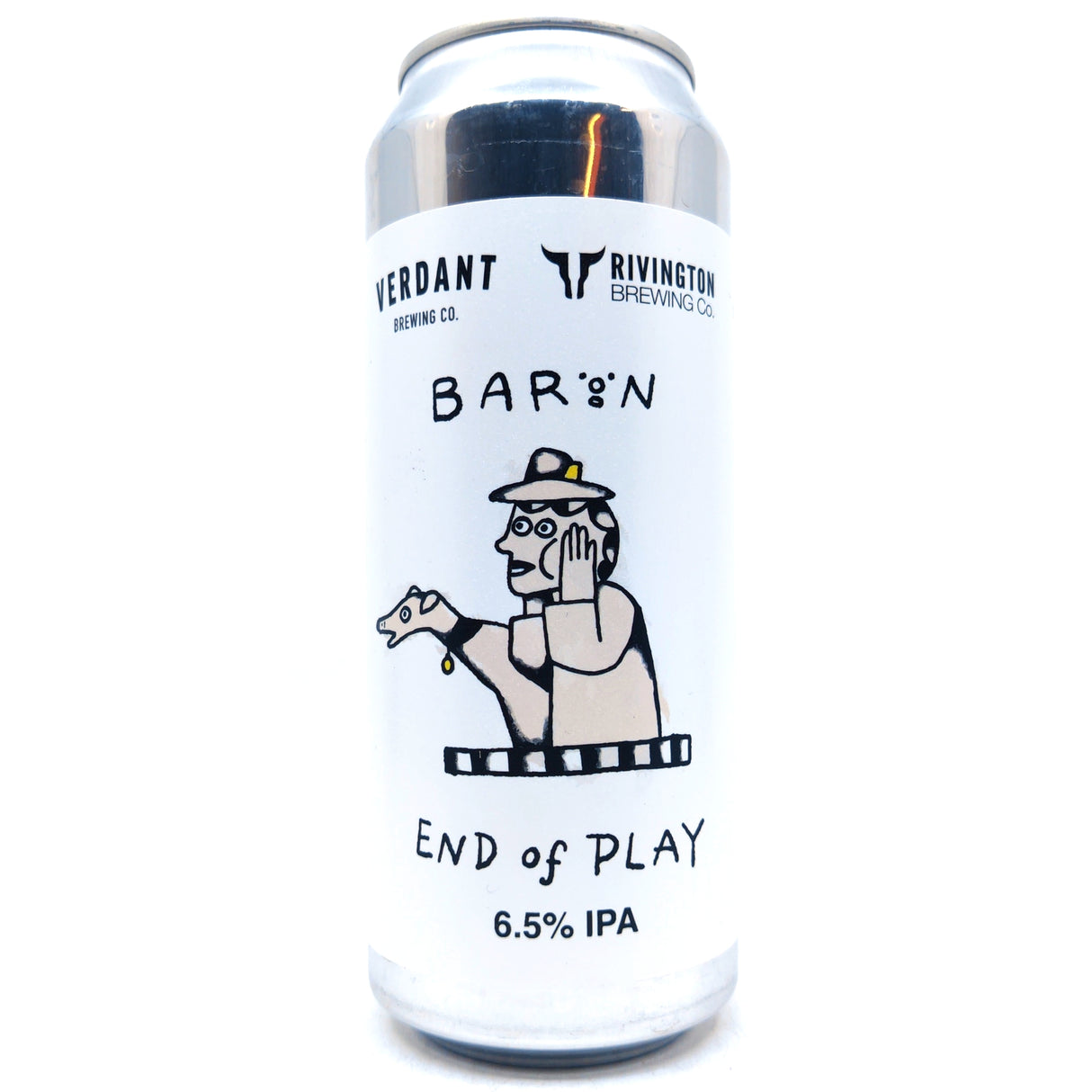 Baron Brewing x Verdant x Rivington End of Play IPA 6.5% (500ml can)-Hop Burns & Black