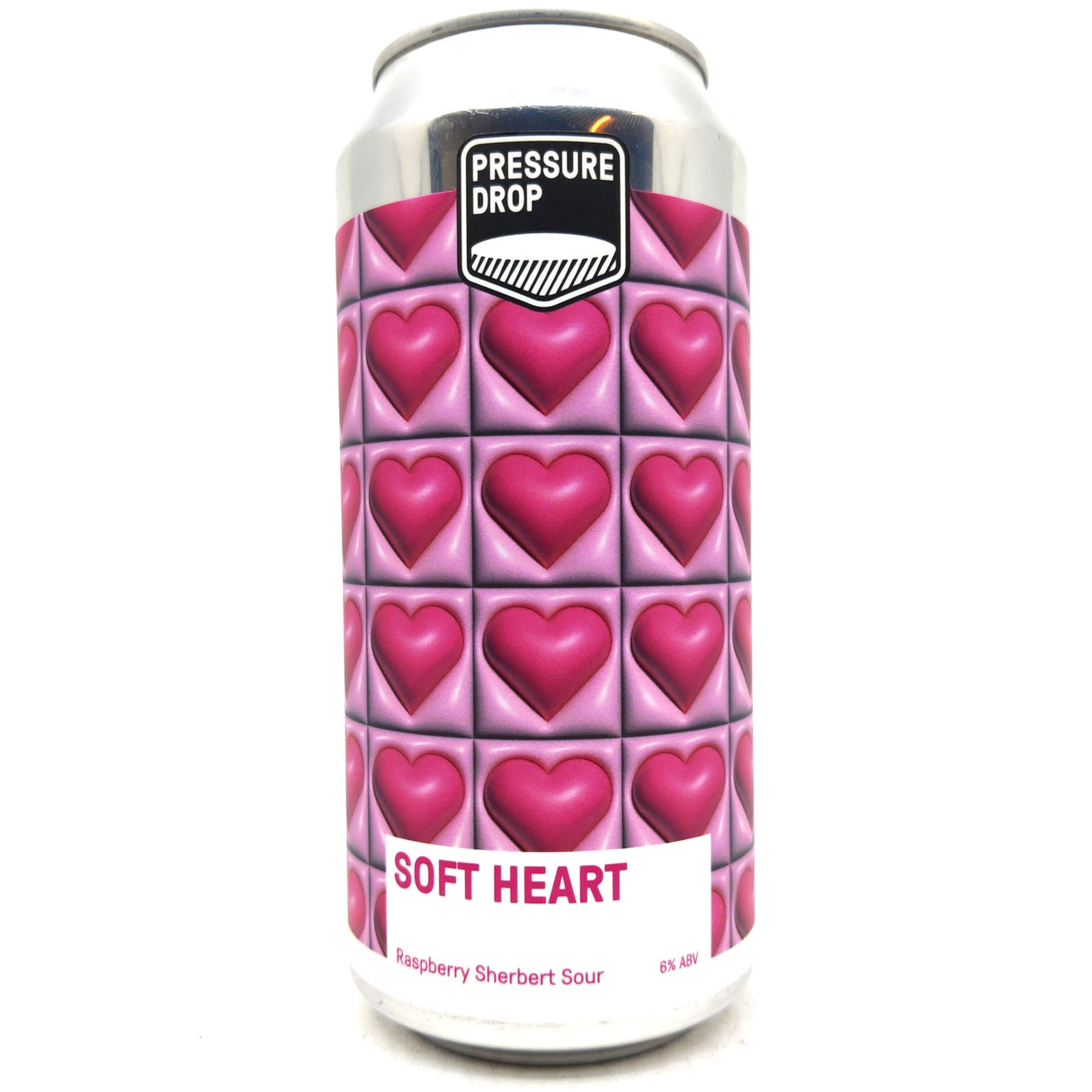 Pressure Drop Soft Heart Raspberry Sherbert Sour 6% (440ml can)-Hop Burns & Black