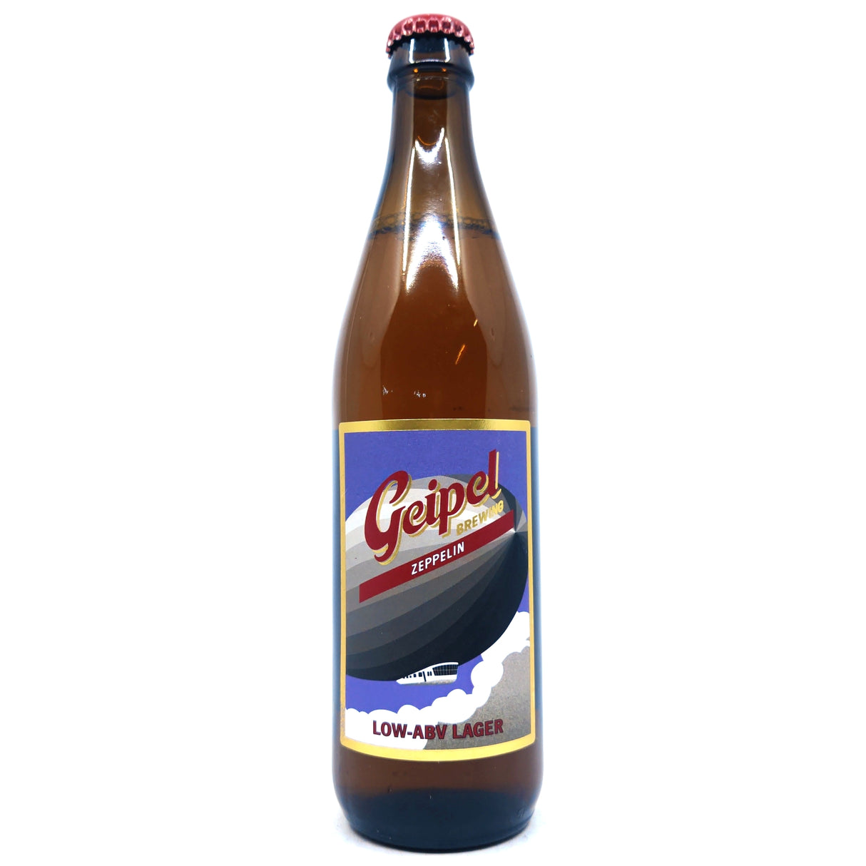 Geipel Zeppelin Low Alcohol Lager 2.8% (500ml)-Hop Burns & Black