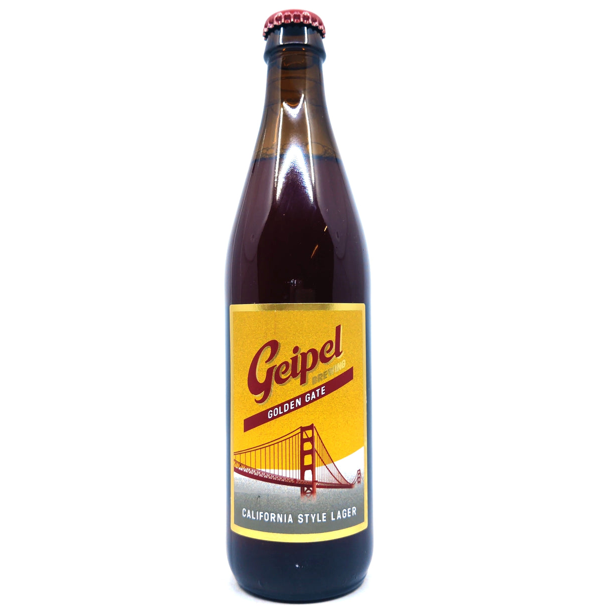 Geipel Golden Gate California-style Lager 5.2% (500ml)-Hop Burns & Black