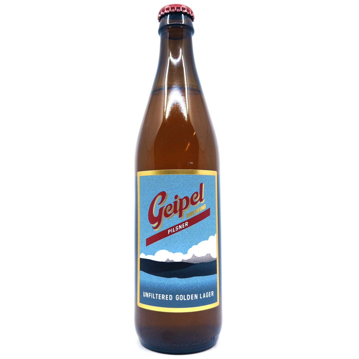 Geipel Pilsner Unfiltered Golden Lager 4.6% (500ml)-Hop Burns & Black