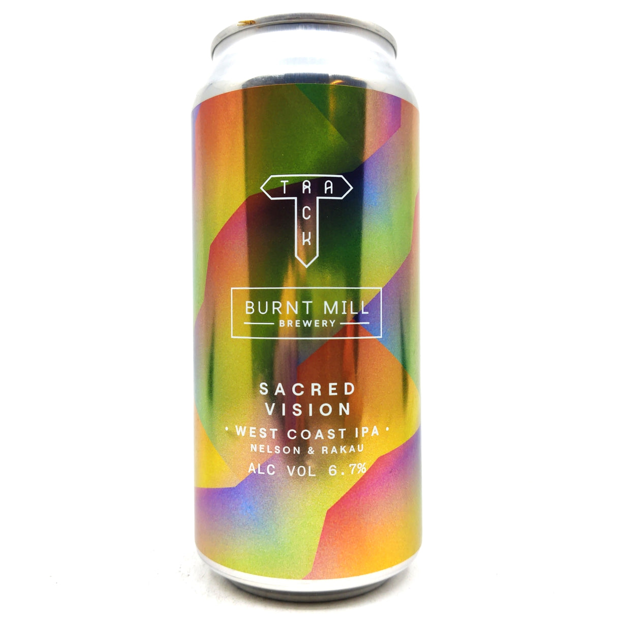 Track x Burnt Mill Sacred Vision West Coast IPA 6.7% (440ml can)-Hop Burns & Black