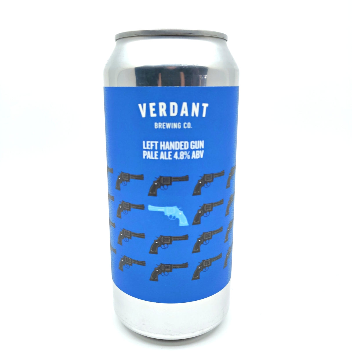 Verdant Left Handed Gun New England Pale Ale 4.8% (440ml can)-Hop Burns & Black
