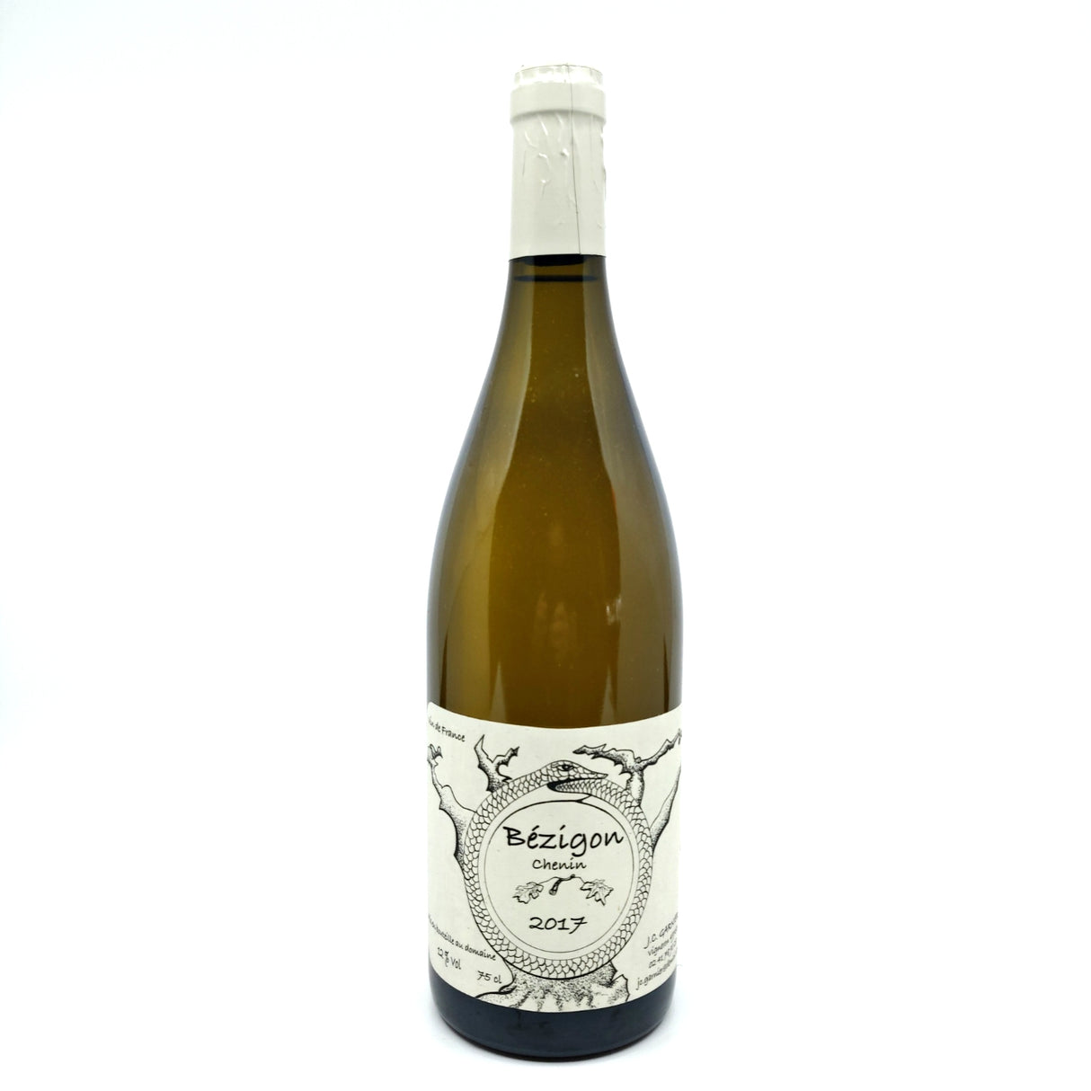 Jean-Christophe Garnier Bezigon Chenin 2017 12% (750ml)-Hop Burns & Black