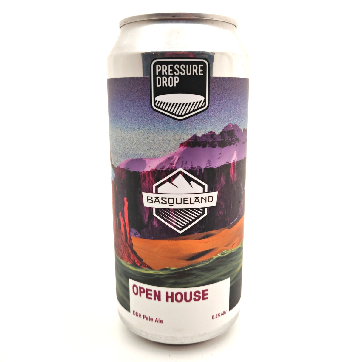 Pressure Drop Open House DDH Pale 5.2% (440ml can)-Hop Burns & Black