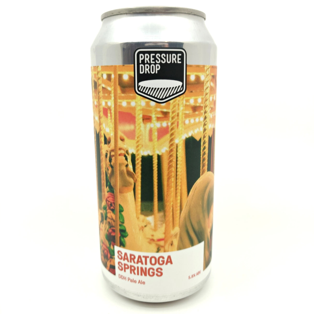 Pressure Drop Saratoga Springs DDH Pale Ale 5.8% (440ml can)-Hop Burns & Black