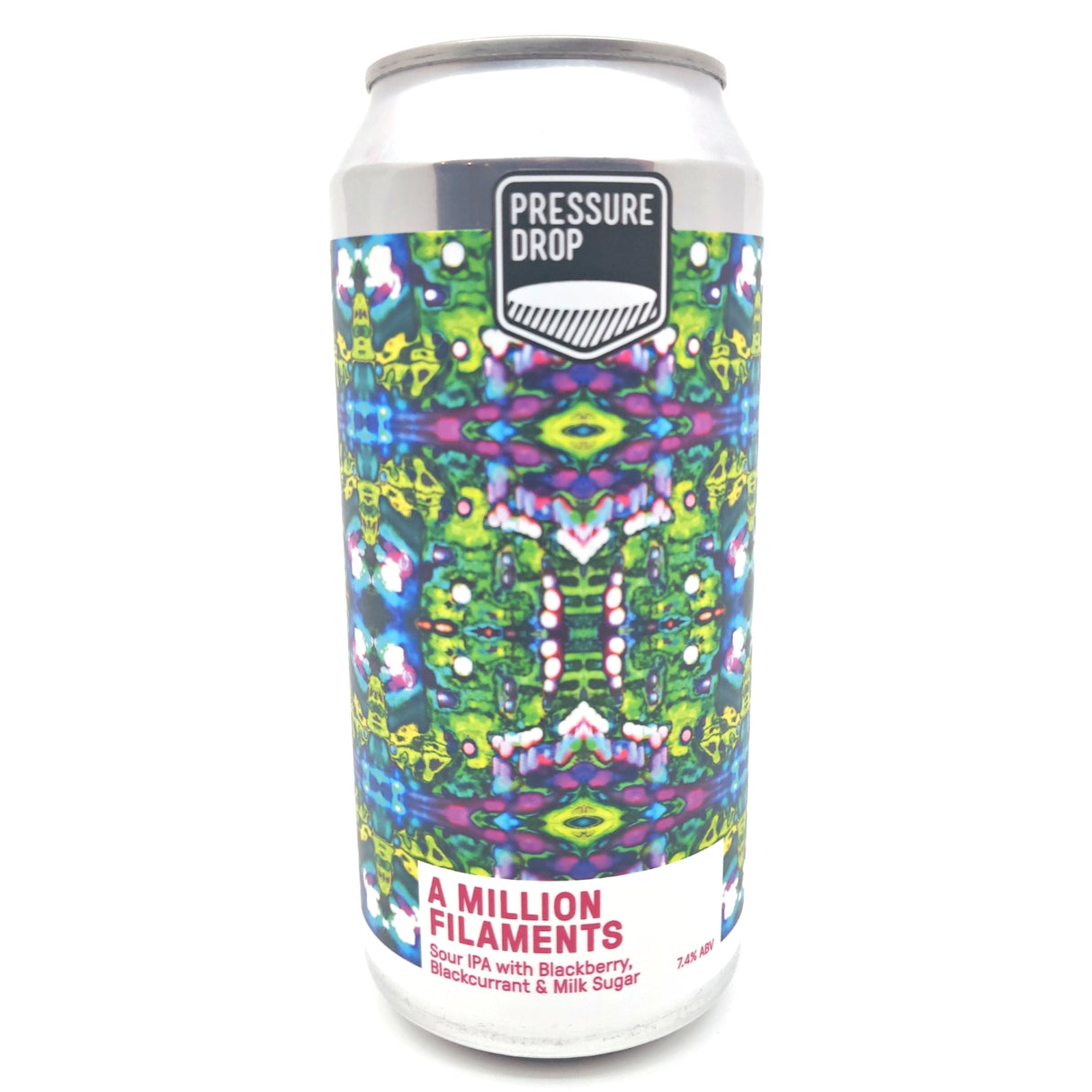 Pressure Drop A Million Filaments Blackberry & Blackcurrant Fruit Sour IPA 7.4% (440ml can)-Hop Burns & Black