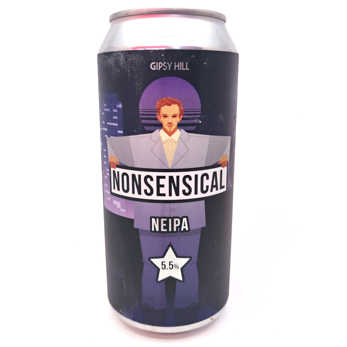 Gipsy Hill Nonsensical New England IPA 5.5% (440ml can)-Hop Burns & Black