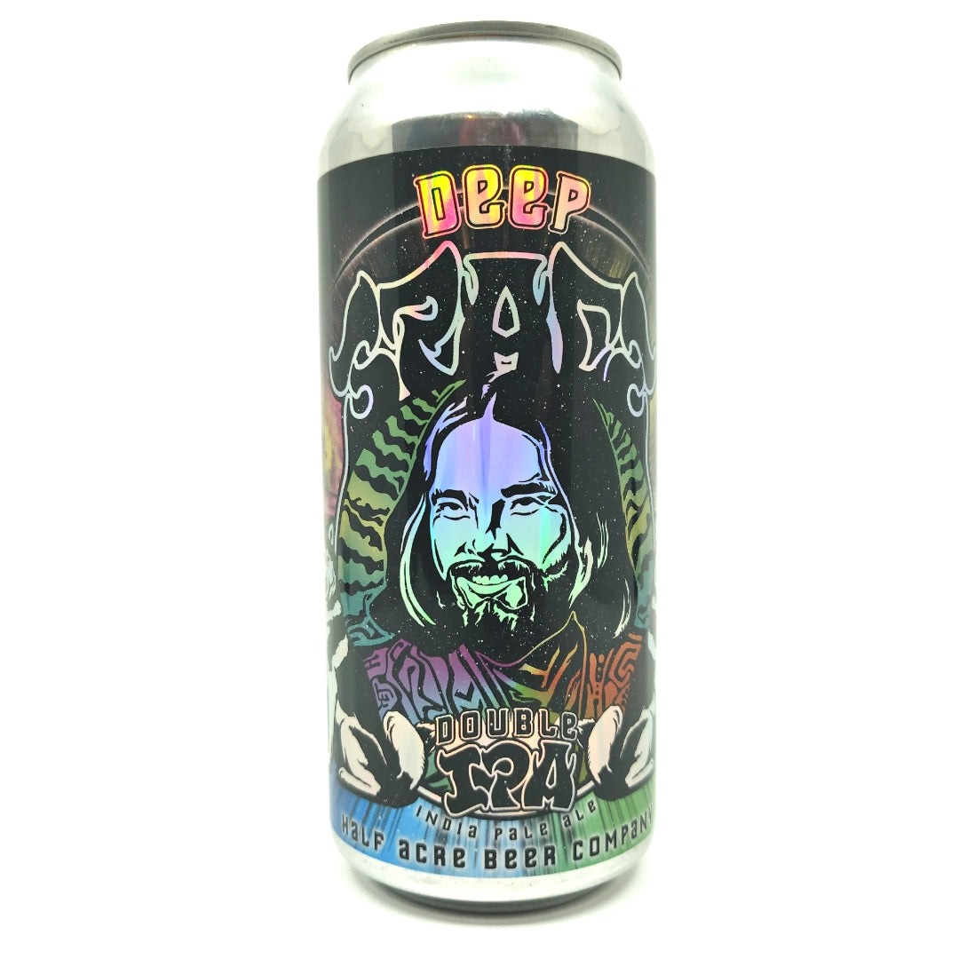 Half Acre Deep Space Double IPA 10% (473ml can)-Hop Burns & Black
