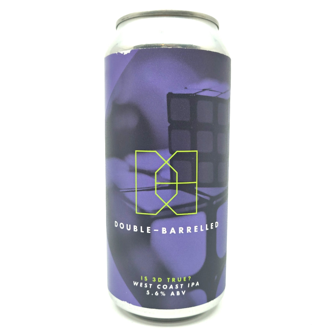 Double Barrelled Is 3D True? IPA 5.6% (440ml can)-Hop Burns & Black