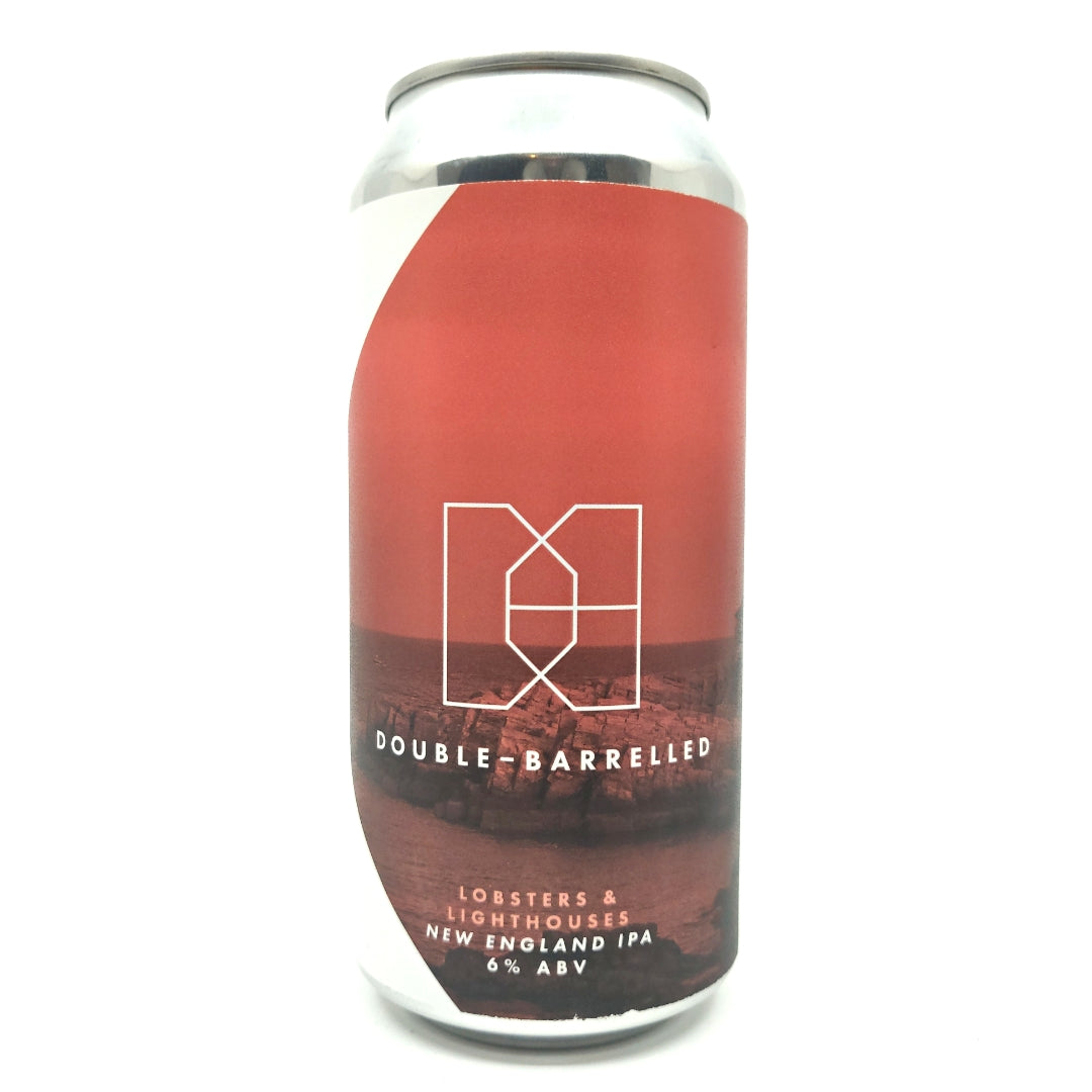 Double Barrelled Lobsters & Lighthouses IPA 6% (440ml can)-Hop Burns & Black