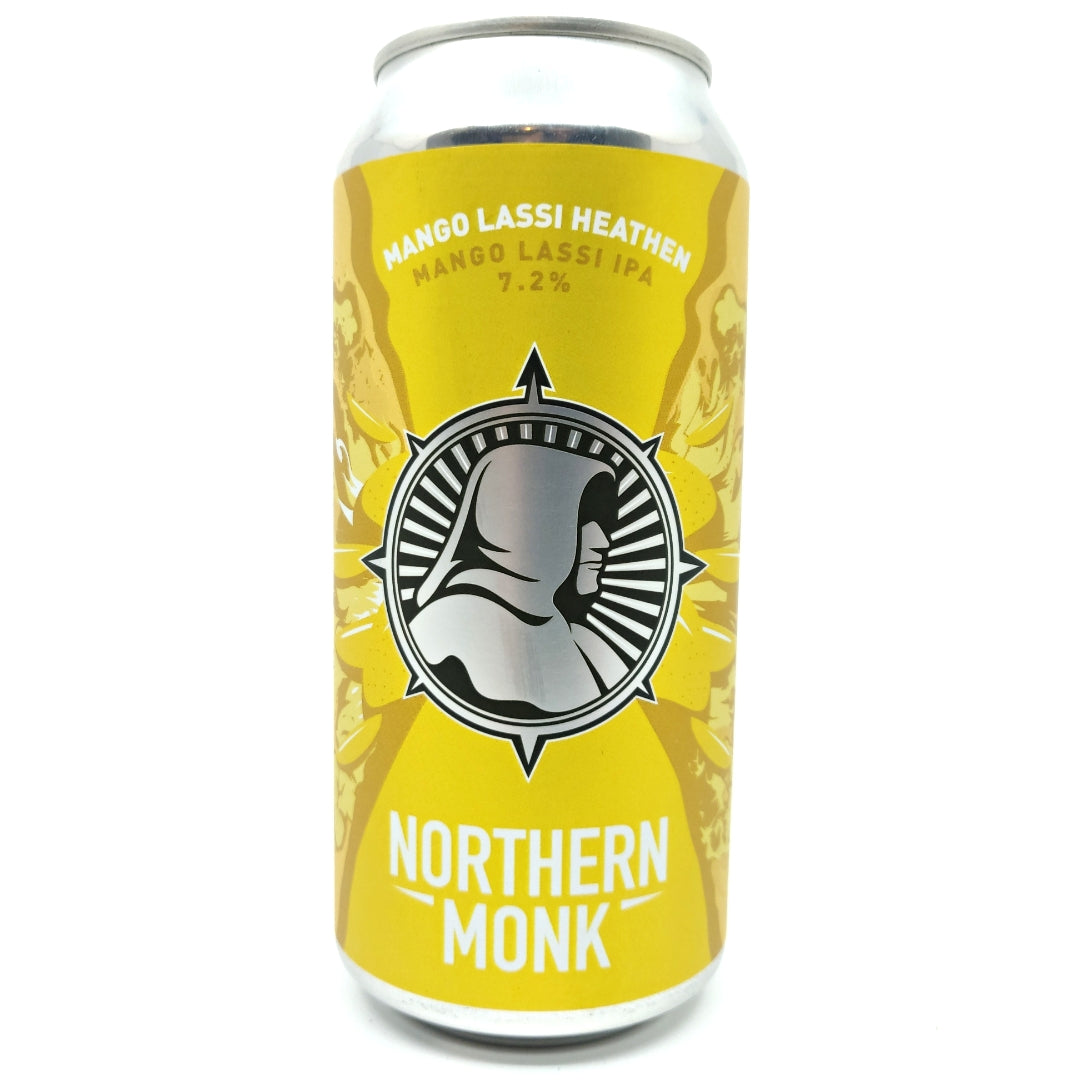 Northern Monk Mango Lassi Heathen IPA 7.2% (440ml can)-Hop Burns & Black