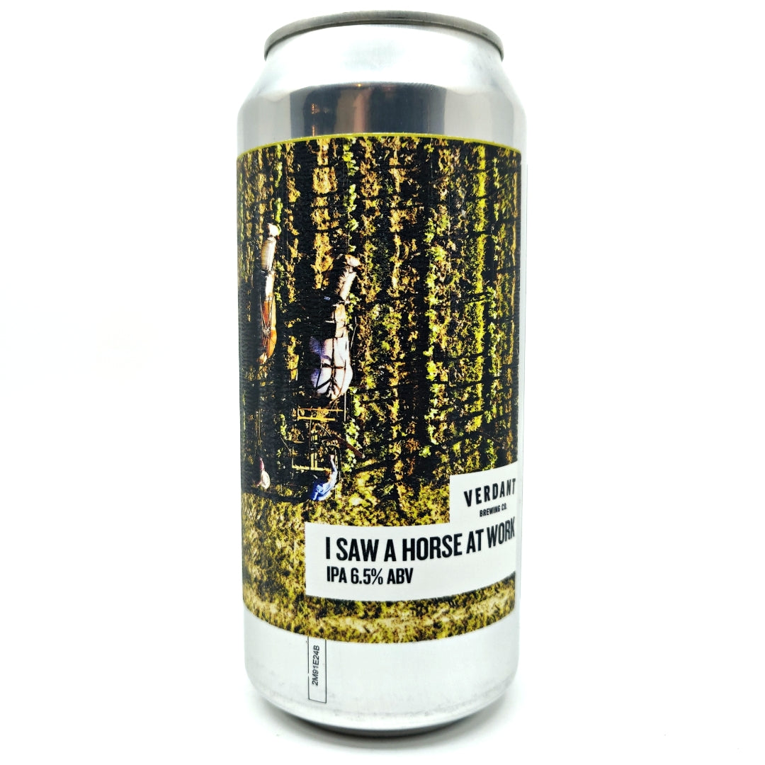 Verdant I Saw A Horse At Work IPA 6.5% (440ml can)-Hop Burns & Black