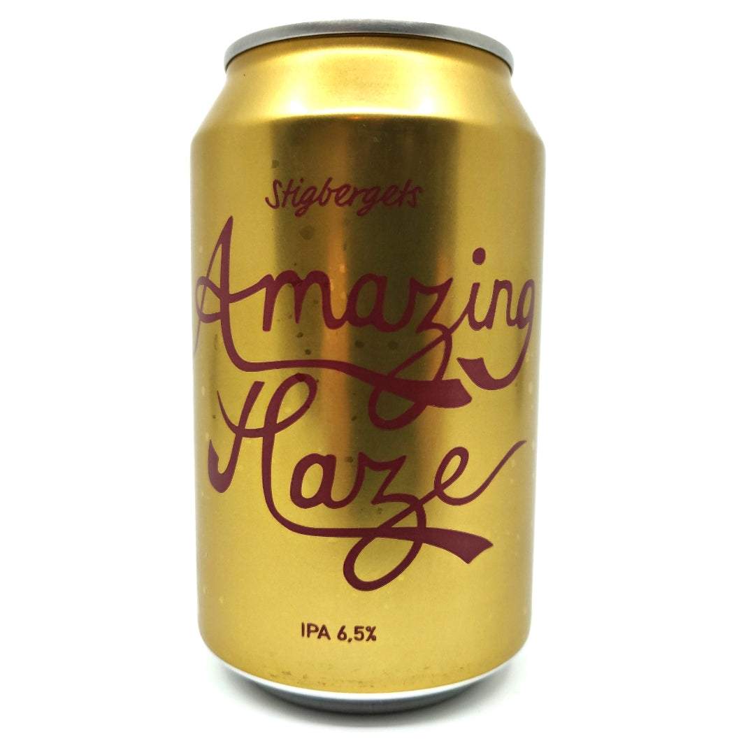 Stigbergets Amazing Haze IPA 6.5% (330ml can)-Hop Burns & Black