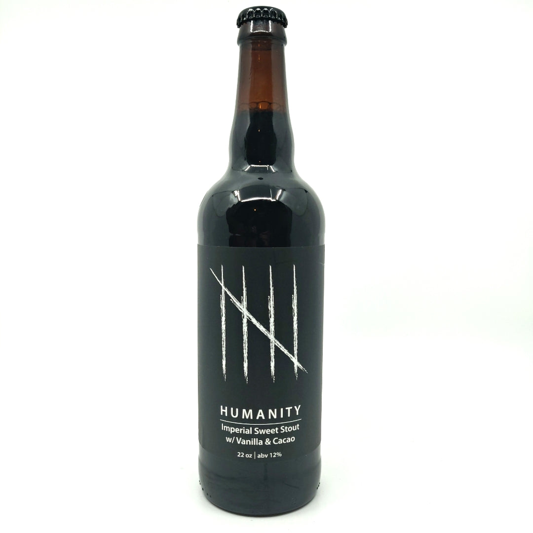 Escape Brewing Humanity Vanilla % Cacao Imperial Sweet Stout 12% (650ml)-Hop Burns & Black
