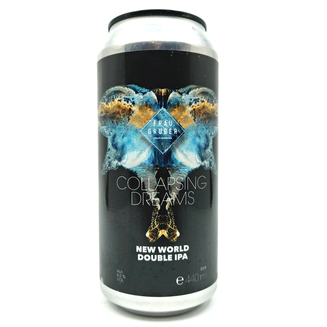FrauGruber Collapsing Dreams New World DIPA 8% (440ml can)-Hop Burns & Black