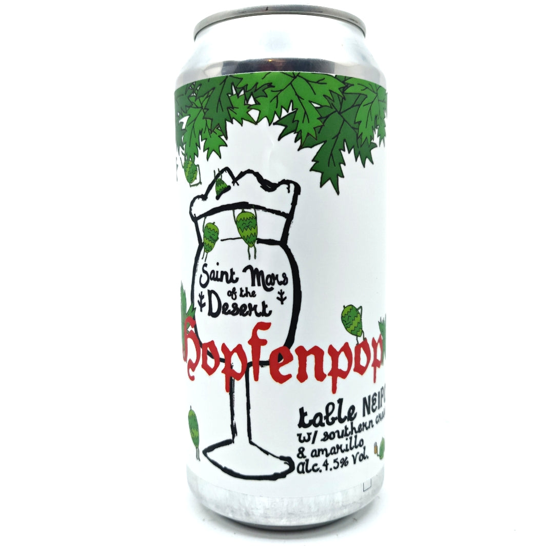 St Mars Of The Desert Hopfenpop Table NEIPA 4.5% (440ml can)-Hop Burns & Black