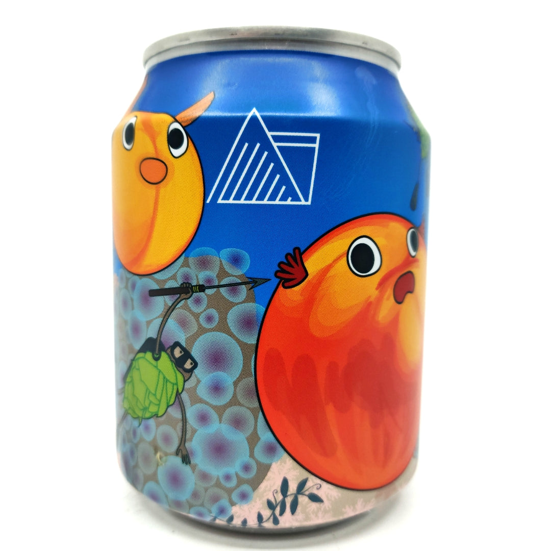 Wander Beyond Gulp Peach & Apricot Imperial Milkshake IPA 12% (250ml can)-Hop Burns & Black