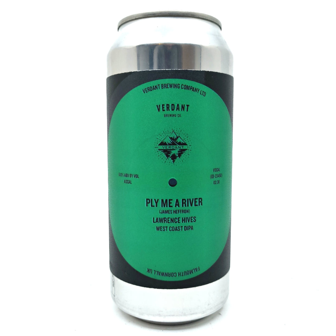 Verdant Ply Me A River Double IPA 8% (440ml can)-Hop Burns & Black