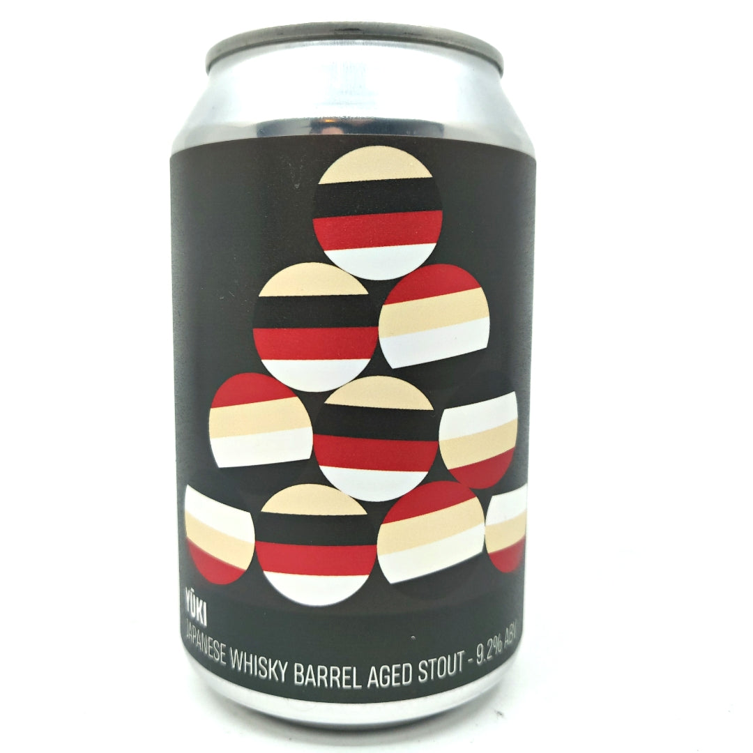 Howling Hops Yuki Japanese Whisky Barrel Aged Stout 9.2% (330ml can)-Hop Burns & Black