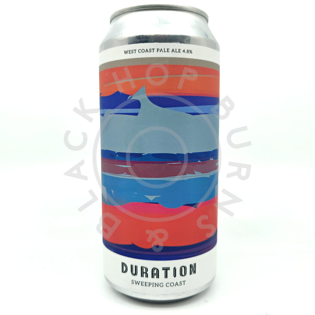 Duration Sweeping Coasts West Coast Pale Ale 4.8% (440ml can)-Hop Burns & Black