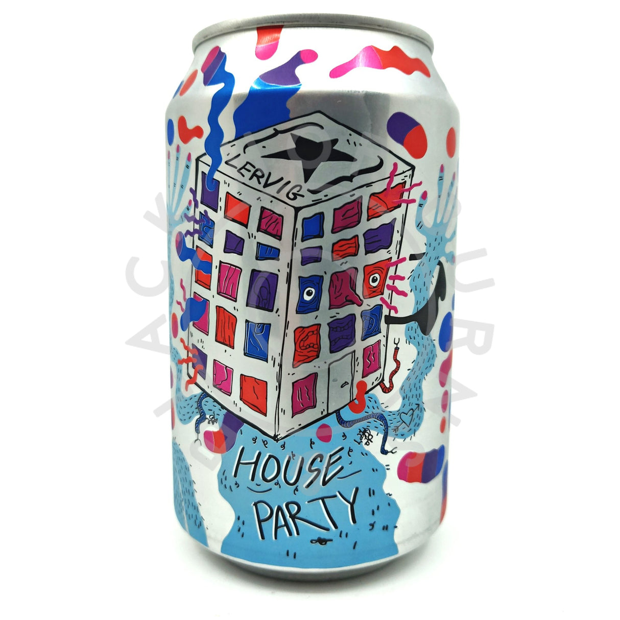 Lervig House Party Session IPA 4% (330ml can)-Hop Burns & Black