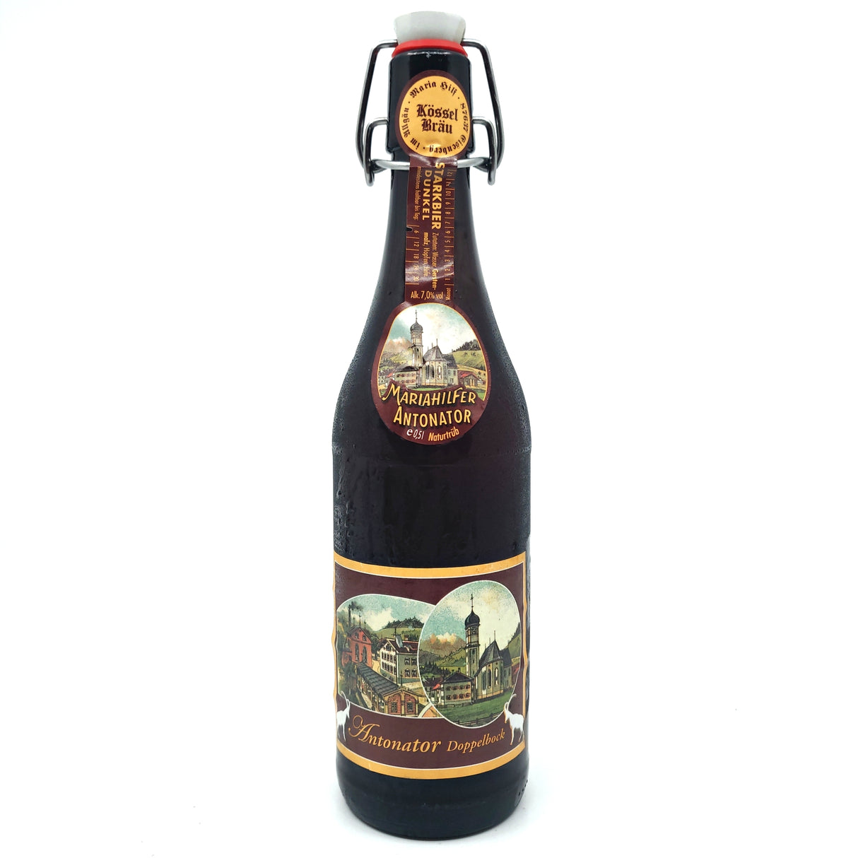 Kossel Brau Mariahilfer Antonator Starkbier Dunkel 7% (500ml)-Hop Burns & Black