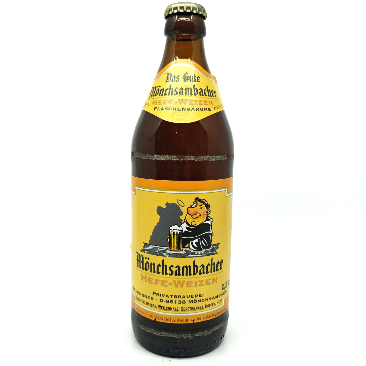 Zehendner Monchsambacher Hefeweizen 5.5% (500ml)-Hop Burns & Black