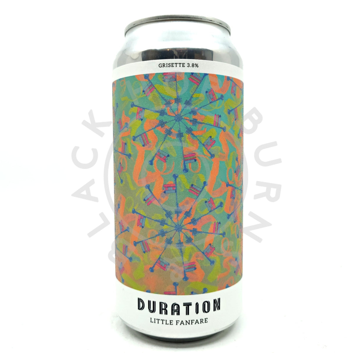Duration Little Fanfare Grisette 3.8% (440ml can)-Hop Burns & Black