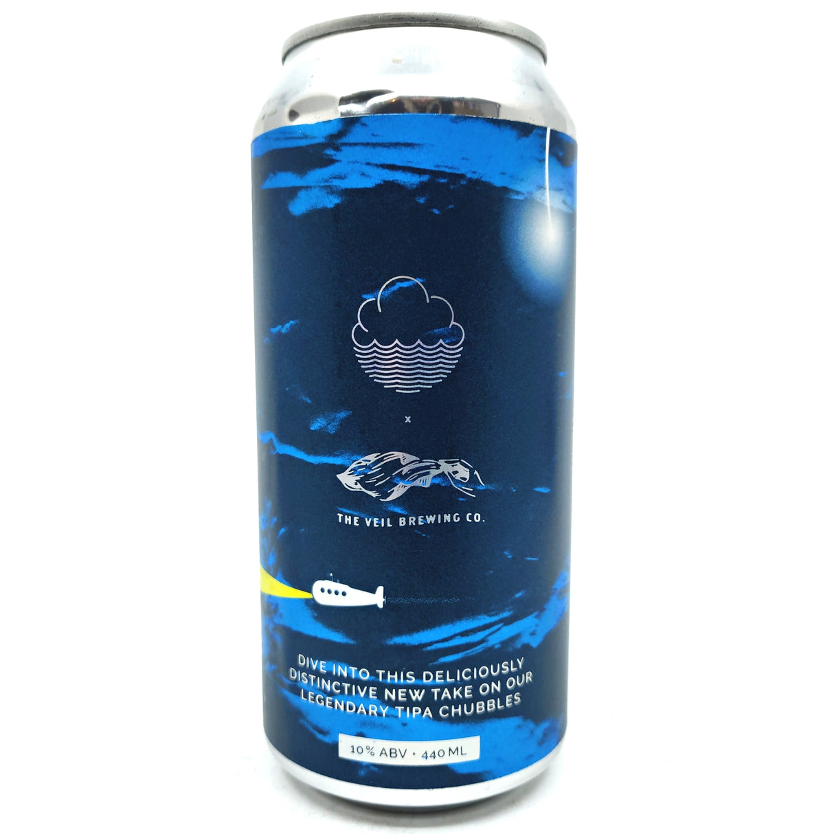 Cloudwater x The Veil Subbles Triple IPA 10% (440ml can)-Hop Burns & Black