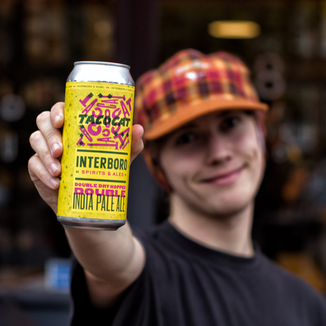 Interboro x KCBC Tacocat DDH Double IPA 7.8% (473ml can)-Hop Burns & Black