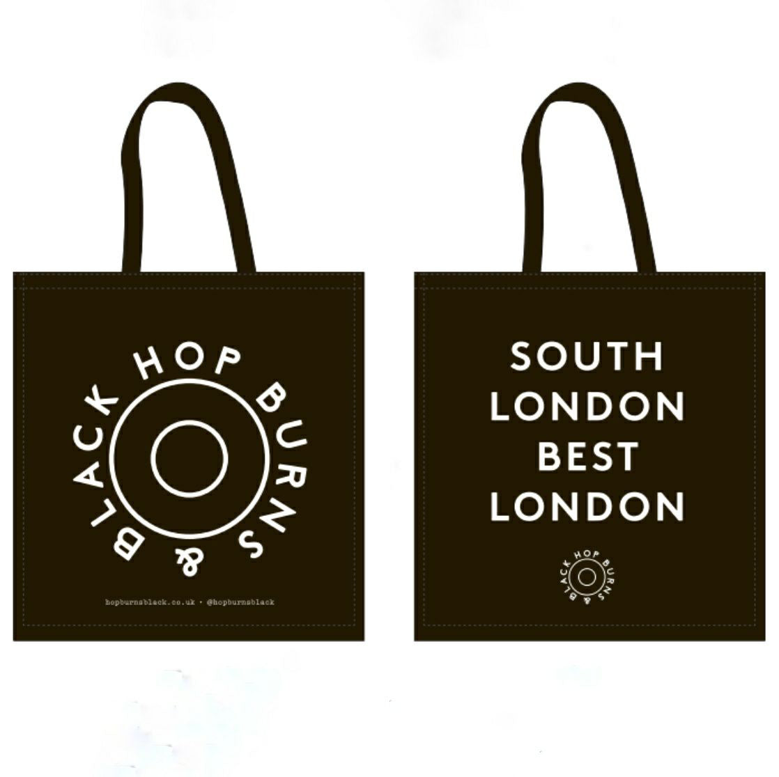 Hop Burns & Black South London Best London tote bag-Hop Burns & Black