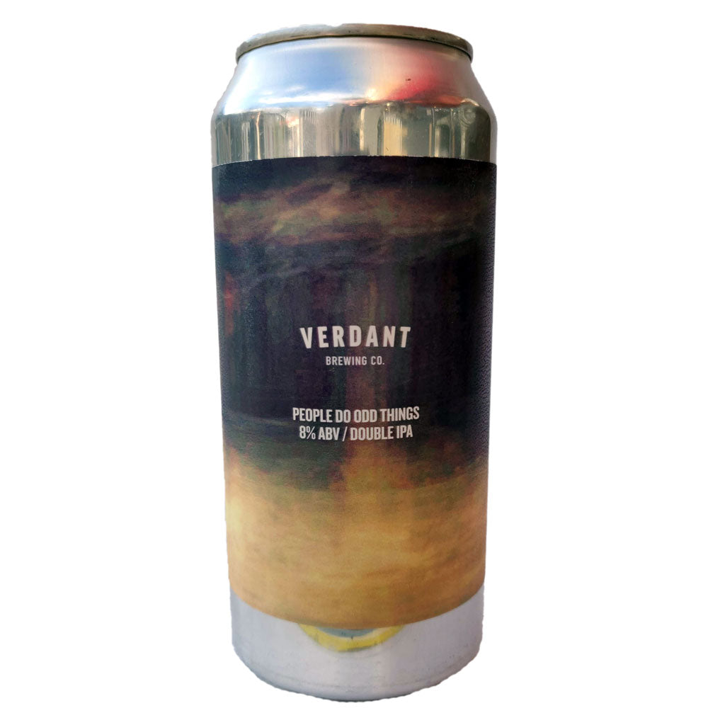 Verdant People Do Odd Things Double IPA 8% (440ml can)-Hop Burns & Black