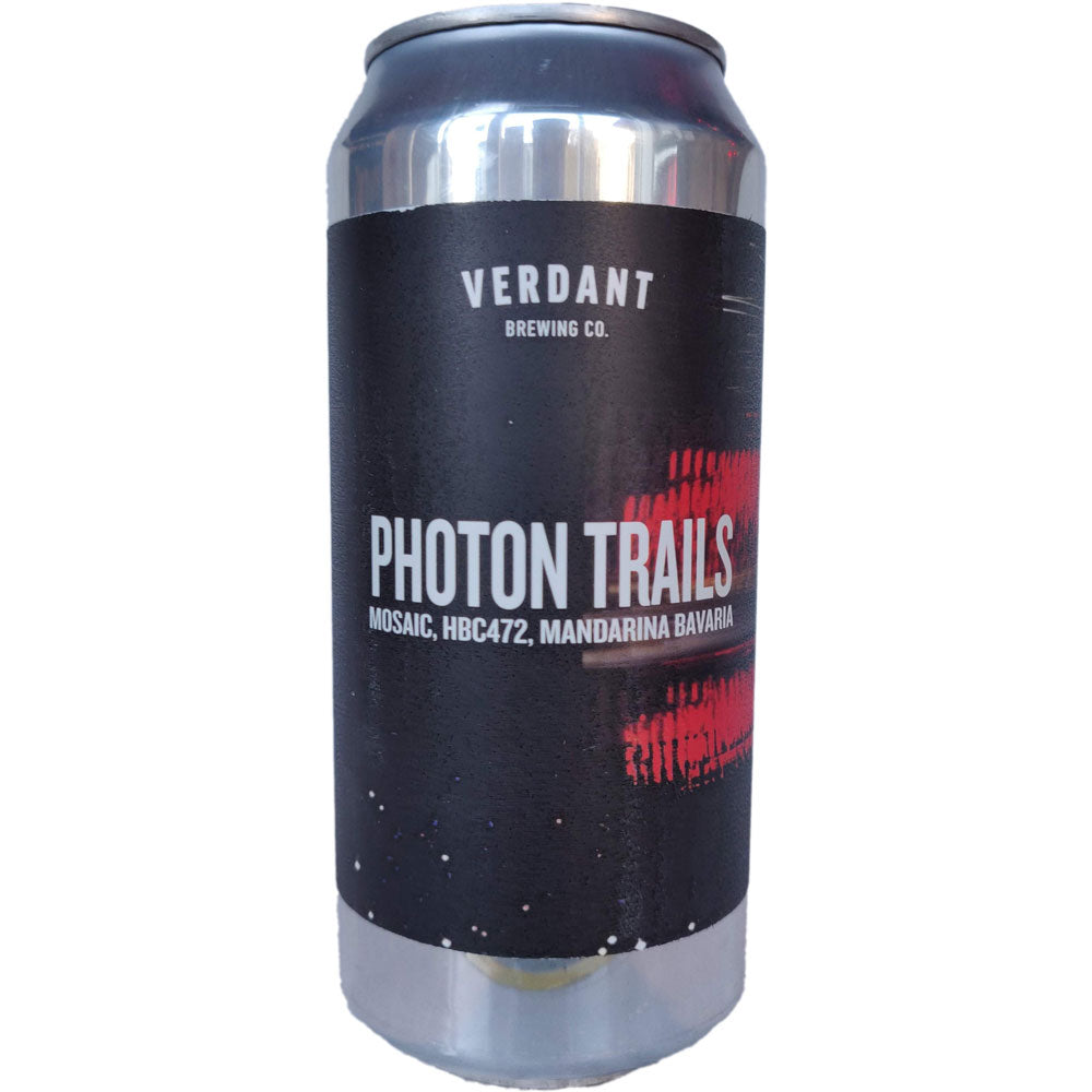 Verdant Photon Trails Mosaic, HBC472 & Mandarina Bavaria Pale Ale 5.2% (440ml can)-Hop Burns & Black