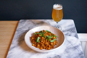 The Beer Lover's Table: Chana Masala and Duration x North Gracefully Facedown West Coast Double IPA
