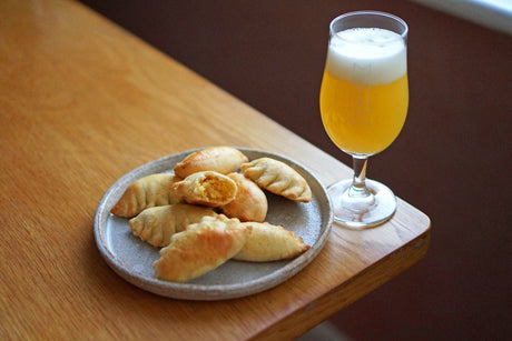 Beer Lover's Table: Mini Coconut Empanadas and Queer Brewing Hot Girl Summer Guava, Peach & Passionfruit Sour