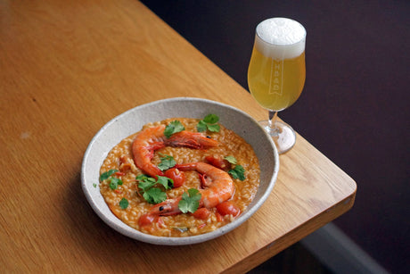 Beer Lover's Table: Tom Yum Risotto with Prawns and Villages Secret Sauce Dolcita IPA