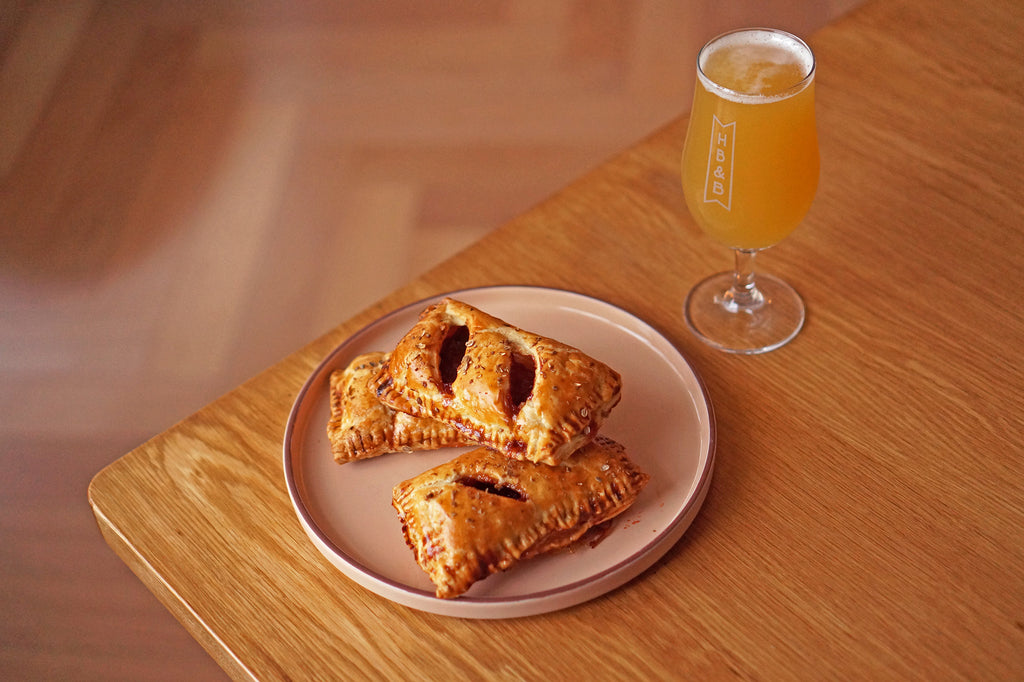 The Beer Lover's Table: Guava and Cream Cheese Pastelitos and Makemake New Moon Rising IPA
