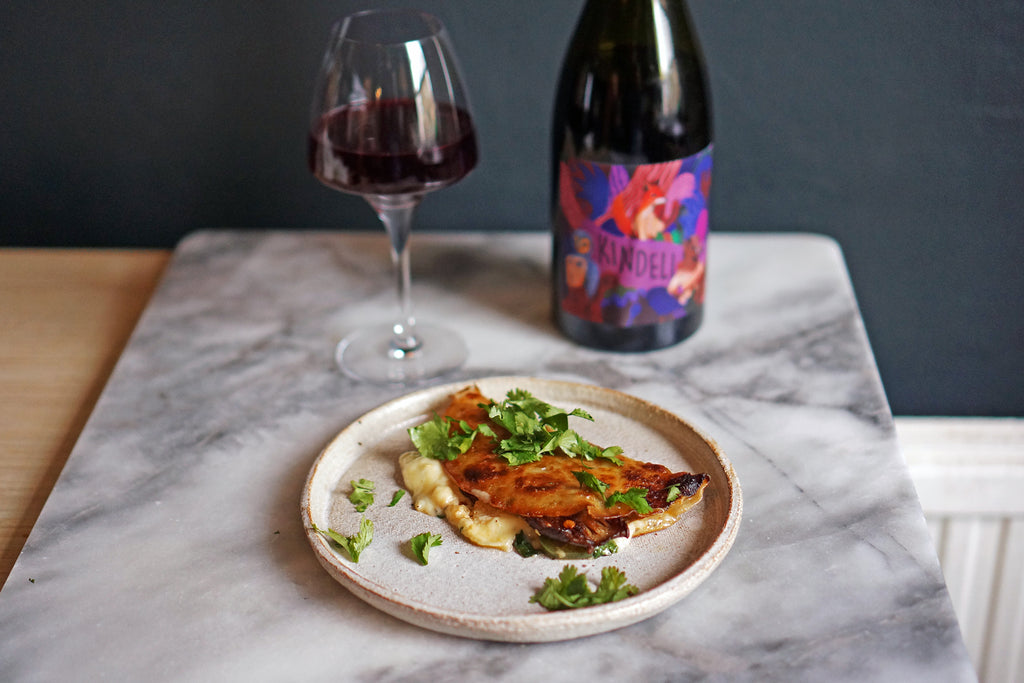 Wine & Food Killers: Oyster Mushroom, Wild Garlic and Chipotle Quesadillas with Kindeli Tinto 2020
