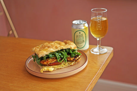 The Beer Lover's Table: Halloumi, Tomato & Saffron Aioli Sandwiches with Tilquin Petite Gueuze