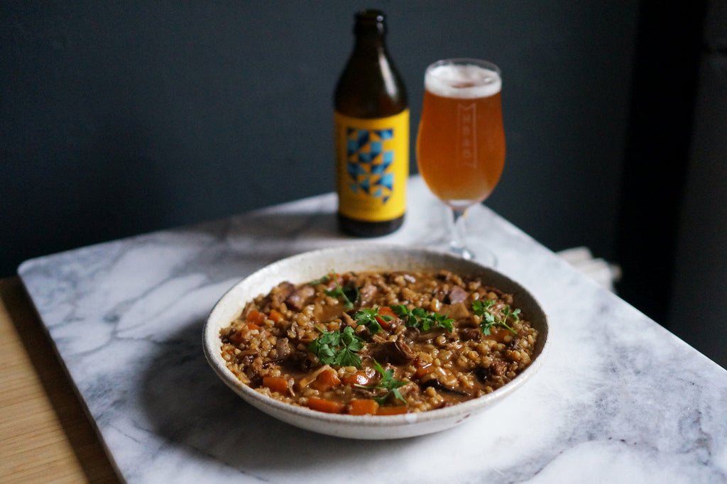 The Beer Lover's Table: Braised Duck and Barley Stew with Braybrooke Beer Co Harvest Festbier
