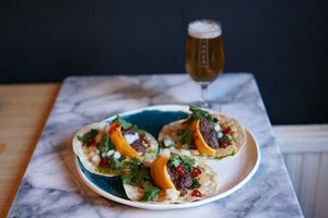 The Beer Lover's Table: Cheeseburger Tacos and Beak Brewery Déšt Pilsner
