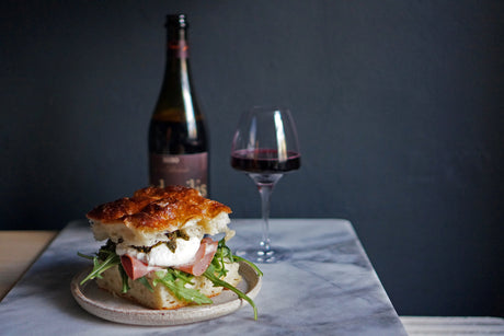 Wine & Food Killers: Burrata and Mortadella Sandwiches with Pistachio Pesto and Podere Pradarolo Indocilis Rosso 2020